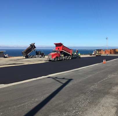 New Asphalt made with recycled pavement